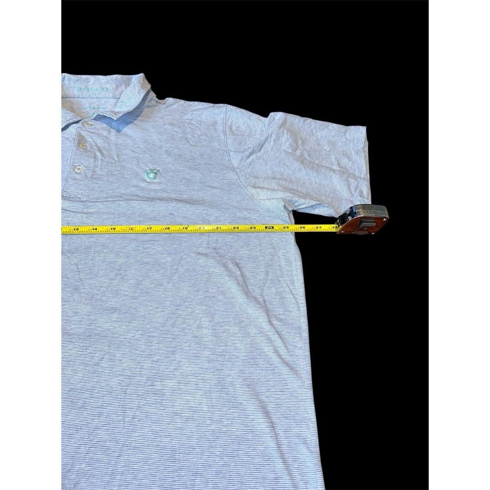 B. Draddy Polo Golf Shirt Congressional Country Club Men's 2XL Blue Striped‎ - Picture 7 of 8